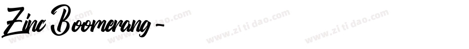 Zinc Boomerang字体转换